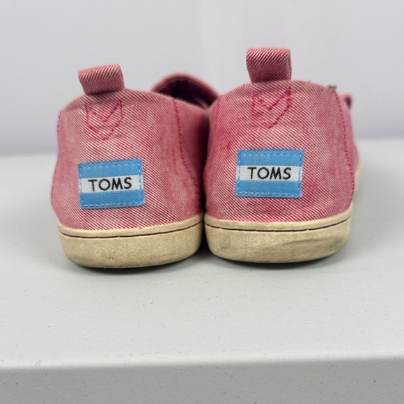 Toms Pink Canvas Slip-On Loafers Size 9.5 - Picture 5 of 8
